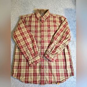 Carhartt Unisex Oversized Plaid Button-down Countryside Chic Western Large